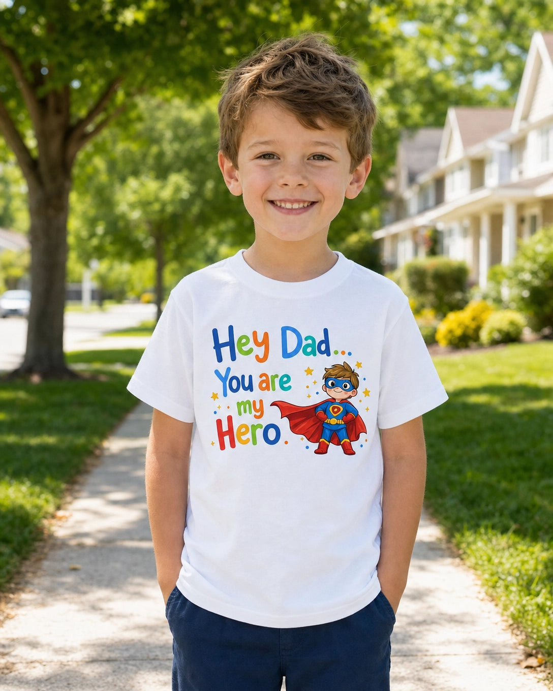 HEY DAD YOU ARE MY SUPERHERO - BOY - STYLE 2