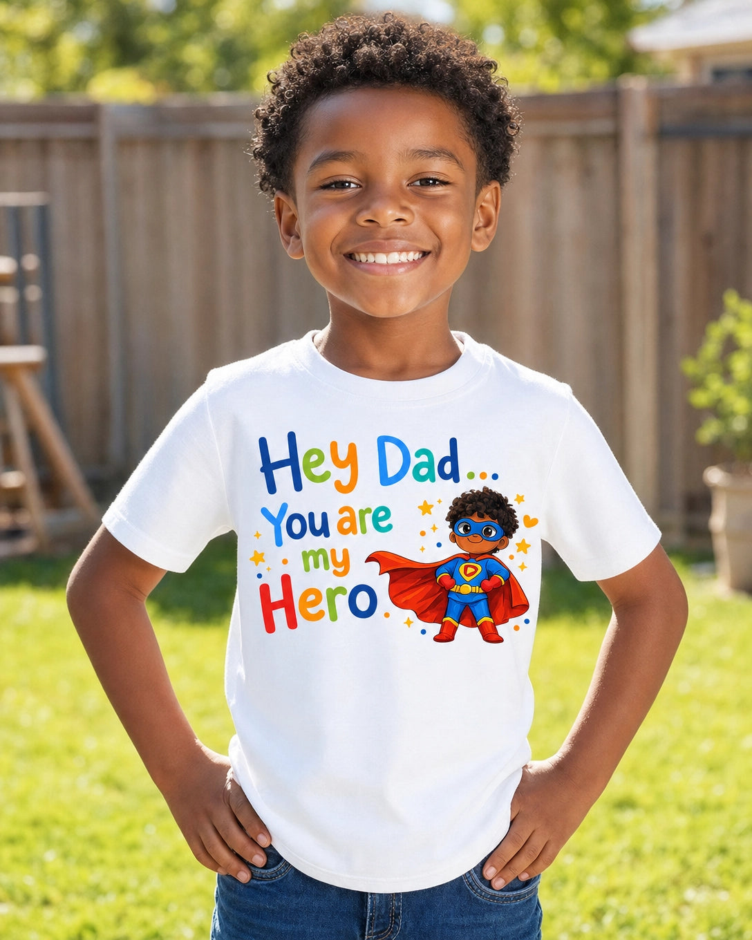 HEY DAD YOU ARE MY SUPERHERO - BOY - STYLE 1