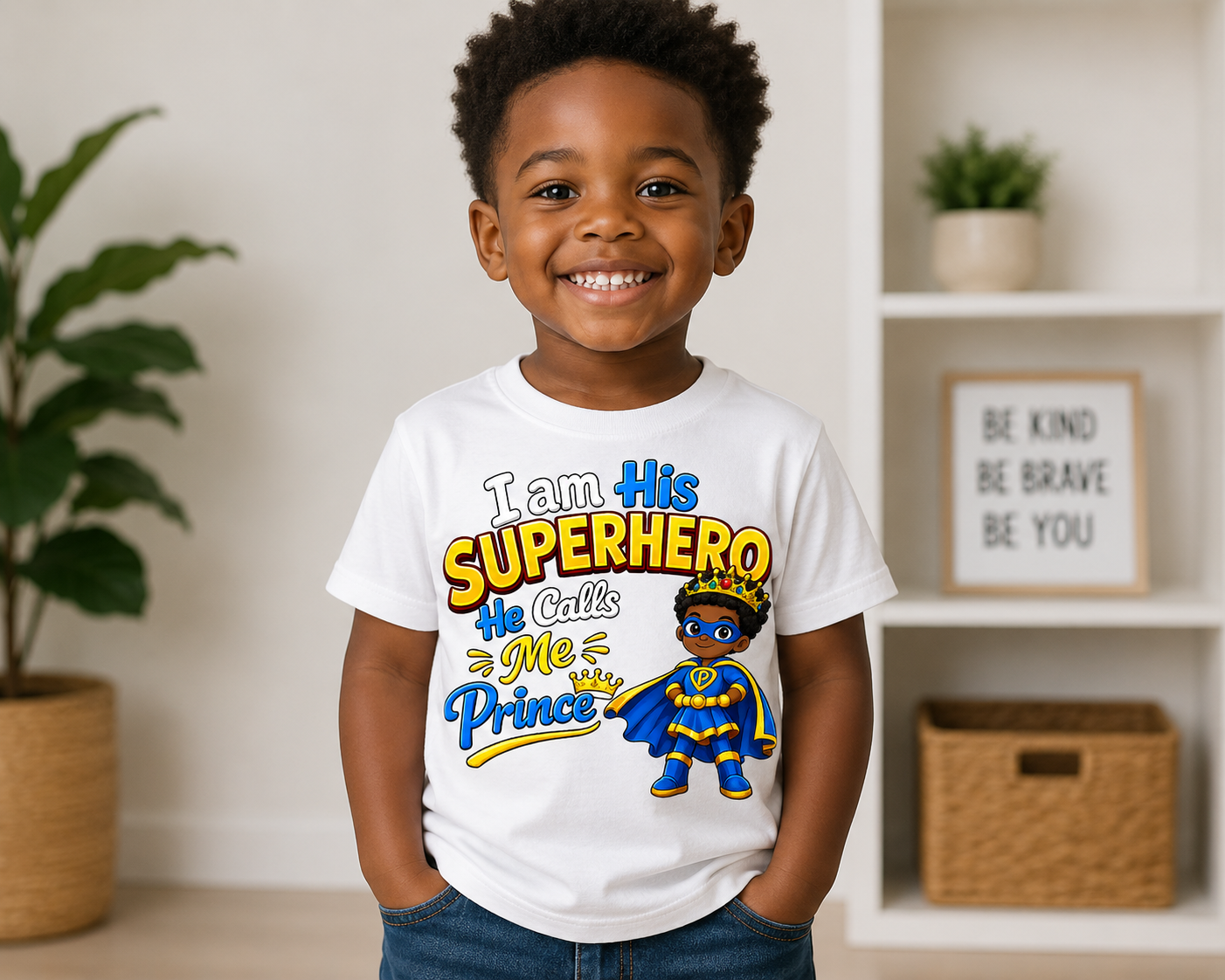 I AM HIS SUPERHERO HE CALLS ME PRINCE - BOY - STYLE 1