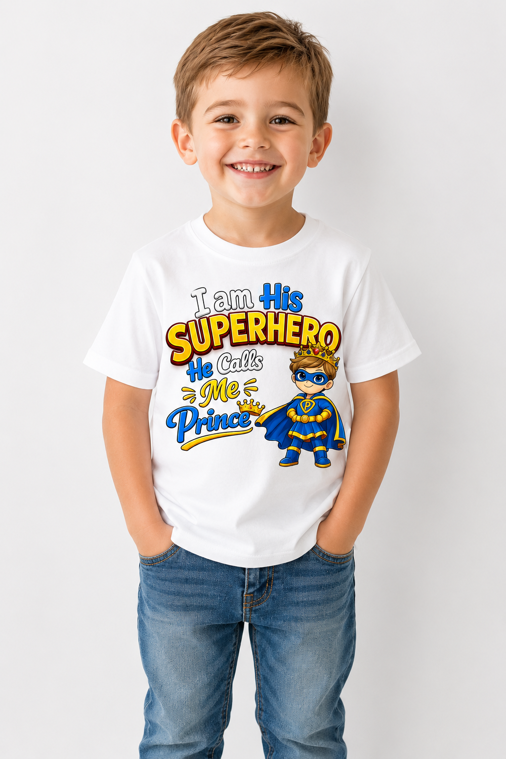 I AM HIS SUPERHERO HE CALLS ME PRINCE - BOY - STYLE 2